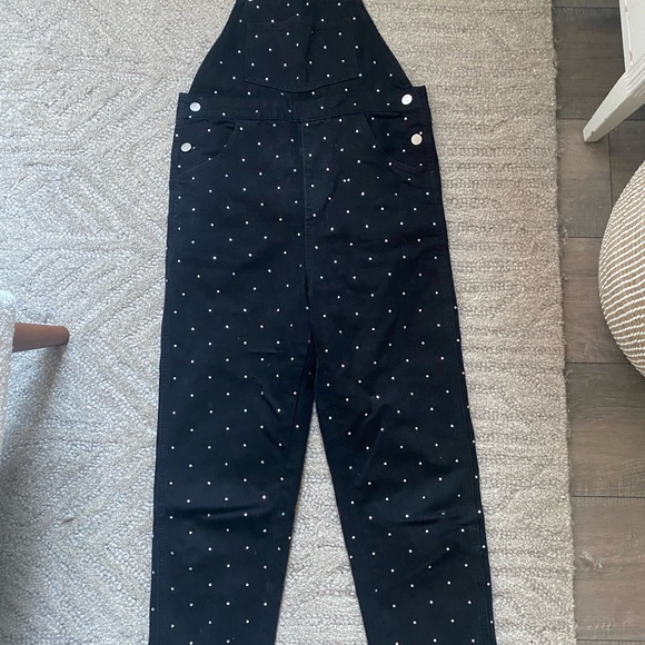 WeWoreWhat sparkle overalls - Picture 3 of 6